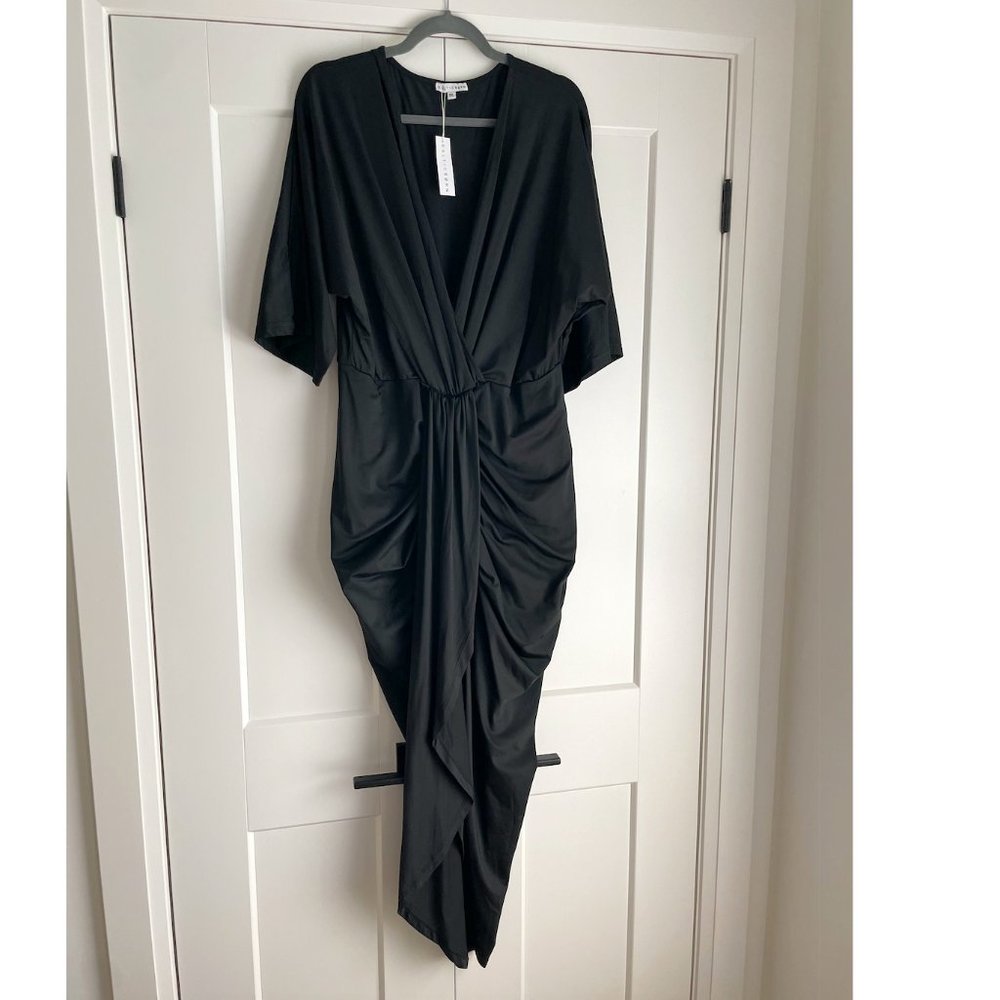 NWT Baltic Born 1XL black Mimi midi dress
